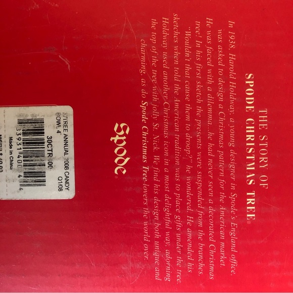 Spode Christmas Tree 70th Year Candy Bowl “May Your Holidays Be Merry & Bright” - Picture 7 of 7